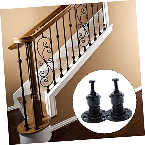 FUTUREORYY 2 Stück Handlaufhalter aus Robustem Eisen Wandmontage Stabile Treppen geländerhalterung für Innen und Außen Langlebige Handlaufstütze für Sicheres Treppenlaufen von FUTUREORYY