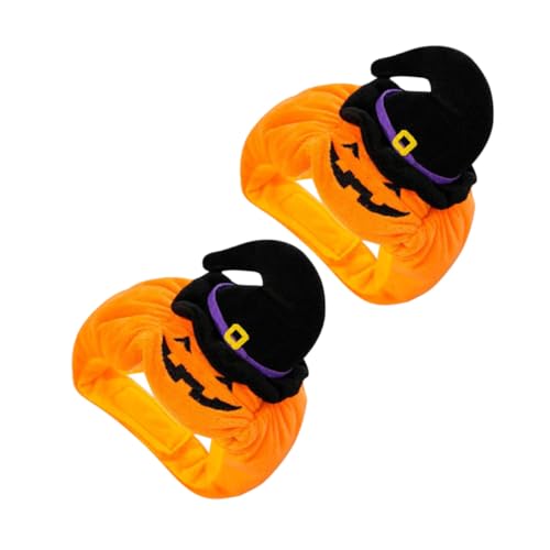 FUTUREORYY 2 Stück Haustier Halloween Dekor Haustier Katzenhut Dekorativer Haustierhut Party Hundekopfbedeckung Haustierhund Kürbis Festival Katzenhut Hundekopfschmuck von FUTUREORYY