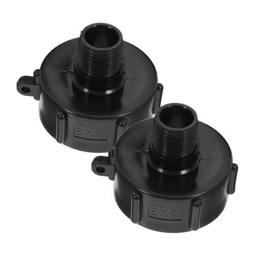 FUTUREORYY 2 Stück IBC Tankadapter Grobgewinde Feingewinde Wasserbehälter Verbinder Dicht Robust für IBC Wassertanks Gartenschläuche und Bewässerungssysteme von FUTUREORYY