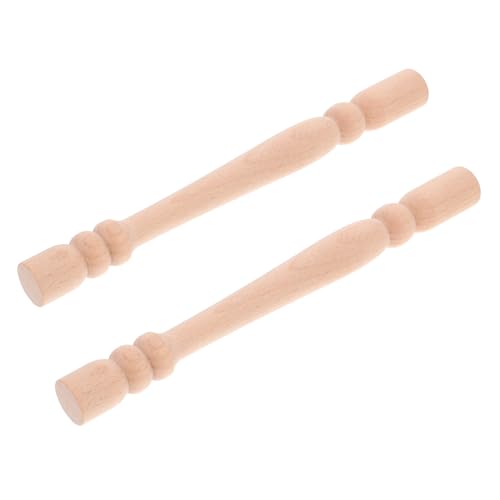 FUTUREORYY 2 Stück Kleine Unbehandelte Holzsäulen Dekorative Stabile Möbel Roman Säulen Vielseitige DIY holzverzierung für Weinregal Brücken und Wohnaccessoires von FUTUREORYY