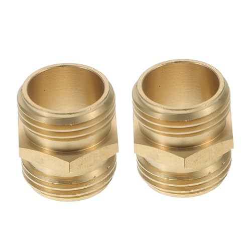 FUTUREORYY 2 Stück Messing Gartenschlauchverbinder Doppelseitiger Außengewinde Adapter Installieren Kompatibel für Wasser und Schlauchverlängerung FUTUREORYY 2 Stück Messing Gartenschlauchverbinder Doppelseitiger Außengewinde Adapter Installieren Kompatibel für Wasser und Schlauchverlängerung von FUTUREORYY