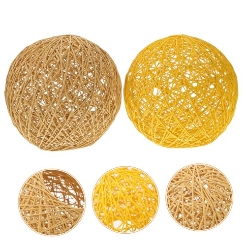 FUTUREORYY 2 Stück Rattan Lampenschirme Handgewebte Pendelleuchten Lampenabdeckungen in Natur Gelbtönen Rustikaler Lampenschirm für Deckenleuchte Wohnliche Beleuchtung Einfache Montage FUTUREORYY 2 Stück Rattan Lampenschirme Handgewebte Pendelleuchten Lampenabdeckungen in Natur Gelbtönen Rustikaler Lampenschirm für Deckenleuchte Wohnliche Beleuchtung Einfache Montage von FUTUREORYY