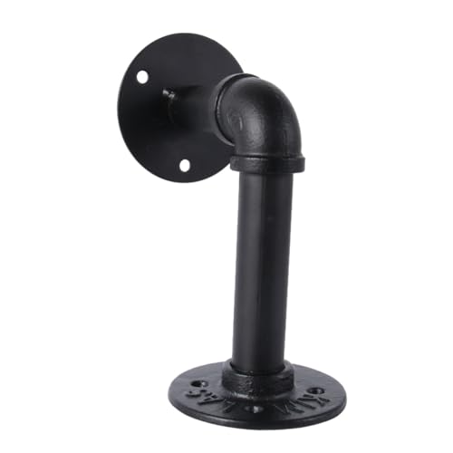 FUTUREORYY 2 Stück Robuste Industrielle Eisen Regalhalterungen mit Flansch Wandmontierte Schwarze Rohrkonsolen für Holzregale Vintage Wasserrohr Design Tragfähige Wandhalterungen für FUTUREORYY 2 Stück Robuste Industrielle Eisen Regalhalterungen mit Flansch Wandmontierte Schwarze Rohrkonsolen für Holzregale Vintage Wasserrohr Design Tragfähige Wandhalterungen für von FUTUREORYY