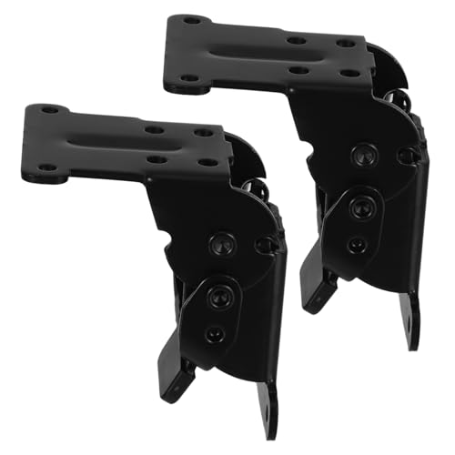 FUTUREORYY 2 Stück Schwere Klappscharnier mit Antilockerung Möbelverbinder aus Eisen für Küche Schlafzimmer und Büro Stabile Faltbare Tischbeinhalterung Robuste Möbelbeschläge von FUTUREORYY