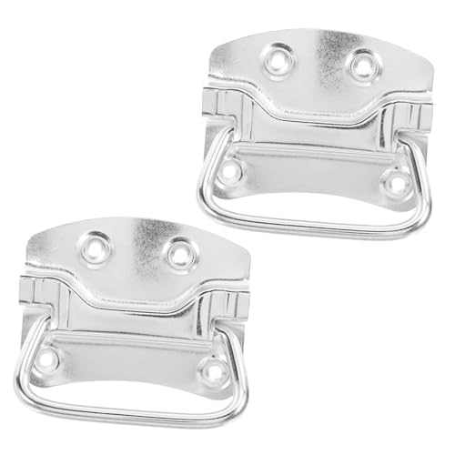 FUTUREORYY 2 Stück Teiliges Eisenring Griffset Schwerlastige Schubladengriffe für Türen und Truhen Robuste Ersatzgriffe für Mülltonnen und Möbel Einfache Montage Langlebige Metallgriffe mit von FUTUREORYY