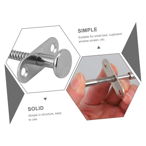 FUTUREORYY 2 Stück Teiliges Federriegel Robustem Eisen Federbelastete Steckriegel für Babybett Verstellbare Verriegelung Langlebig Verschleißfest Geeignet für Kinderbett und Haustierkäfige FUTUREORYY 2 Stück Teiliges Federriegel Robustem Eisen Federbelastete Steckriegel für Babybett Verstellbare Verriegelung Langlebig Verschleißfest Geeignet für Kinderbett und Haustierkäfige von FUTUREORYY