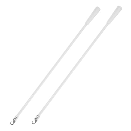 FUTUREORYY 2 Stück Teiliges Fiberglas Jalousiestab Ersatz Blindstab mit Haken Langlebiger Vorhangzugstab für Einfache Bedienung Minimalistisch Eleganter Sichtschutz Geeignet für von FUTUREORYY
