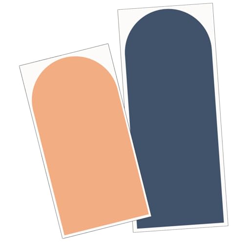 FUTUREORYY 2 Stück Teiliges Geometrisches Arch Wandtattoo aus Langlebigem PVC Selbstklebend Ablösbar für Wohnzimmer Schlafzimmer Möbel Fenster Stilvolle Wanddekoration und Hausgeschenk von FUTUREORYY