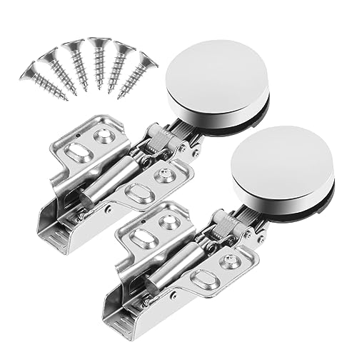 FUTUREORYY 2 Stück Teiliges Hydraulische Glastürscharniere Verdeckte Dämpfung Vollabdeckung Robuste Scharniere für Küchenschränke und Kleiderschränke Einstellbar und Langlebig Einfache FUTUREORYY 2 Stück Teiliges Hydraulische Glastürscharniere Verdeckte Dämpfung Vollabdeckung Robuste Scharniere für Küchenschränke und Kleiderschränke Einstellbar und Langlebig Einfache von FUTUREORYY