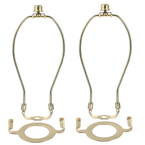 FUTUREORYY 2 Stück Teiliges Lampenharfenset aus Robustem Gusseisen Goldfarbene Halterung für Tisch und Stehlampen Rostbeständig Einfach zu Montieren zum Ersetzen und Verschönern von FUTUREORYY 2 Stück Teiliges Lampenharfenset aus Robustem Gusseisen Goldfarbene Halterung für Tisch und Stehlampen Rostbeständig Einfach zu Montieren zum Ersetzen und Verschönern von von FUTUREORYY