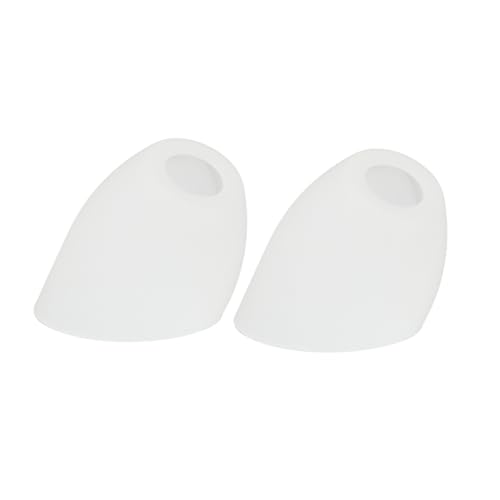 FUTUREORYY 2 Stück Teiliges Lampenschirm Kunststoff Lampenschirm Schräger für Tischlampe Wandlampe Beleuchtungsschutz Weiß Mittelloch Einfach zu Montieren Langlebig Warmes Licht für Zuhause von FUTUREORYY