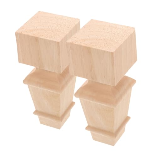 FUTUREORYY 2 Stück Teiliges Möbelbeine Stabile Tisch und Schrankfüße Holz für Wohnzimmer Sofa Schreibtisch Couch Beine Praktische Ersatz Holzbeine von FUTUREORYY