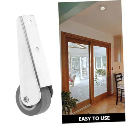 FUTUREORYY 2 Stück Teiliges Nylon Schiebetürrollen für Kleiderschrank Geräuschlos Verzinktes Material Einfache Montage Vielseitig Einsetzbar für Möbel und Raumoptimierung von FUTUREORYY