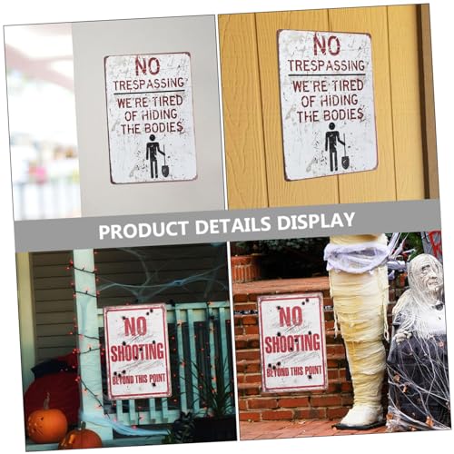 FUTUREORYY 2 Stück Teiliges Outdoor warnschild aus Robustem Eisenblech Wetterfest Rostfrei Retro Stil Auffälliges Caution Sign für Garten Grundstück Privater Bereich Langlebige FUTUREORYY 2 Stück Teiliges Outdoor warnschild aus Robustem Eisenblech Wetterfest Rostfrei Retro Stil Auffälliges Caution Sign für Garten Grundstück Privater Bereich Langlebige von FUTUREORYY