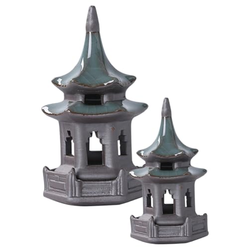 FUTUREORYY 2 Stück Teiliges Pavillon Keramik Dekoratives Aquarium Bonsai Ornament Fein Gearbeitet Langlebig Sicher für Fische Geeignet für Teich Balkon und Gartendekoration FUTUREORYY 2 Stück Teiliges Pavillon Keramik Dekoratives Aquarium Bonsai Ornament Fein Gearbeitet Langlebig Sicher für Fische Geeignet für Teich Balkon und Gartendekoration von FUTUREORYY