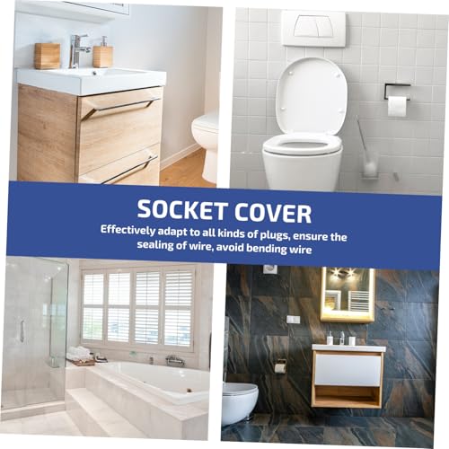 FUTUREORYY 2 Stück Teiliges Selbstklebendes Steckdosenschutz für Badezimmer und Wand Schutzabdeckung Steckdose mit Einfachem Aufkleben Langlebig und Vielseitig für Zuhause und Büro von FUTUREORYY