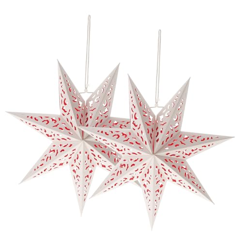 FUTUREORYY 2 Stück Teiliges Sternförmiges Leichtes Party Deko Lampion Cover Wiederverwendbar für Festliche Anlässe Heim Veranstaltungsdekoration von FUTUREORYY