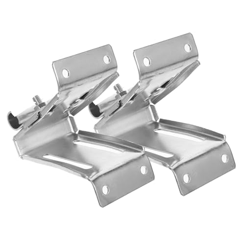 FUTUREORYY 2 Stück Teiliges Verstellbares Garagentor Top Befestigungsset Verzinkte Halterungen für Einzelschienen Garagentore Rostfrei Langlebig Leise und Stabile Garage Türbeschläge von FUTUREORYY