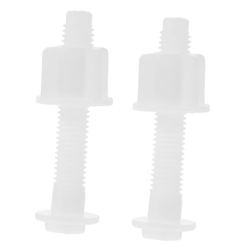 FUTUREORYY 2 Stück Toilettensitz Schrauben Ersatzset Langlebige Befestigungsschrauben für Alte Wc sitz Deckel Kompatibel mit Klassischen Toilettensitzen Einfache Montage für Bad Hotel von FUTUREORYY