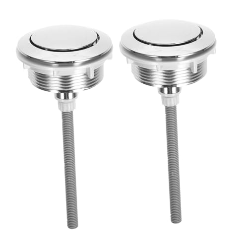 FUTUREORYY 2 Stück Toilettenspülkasten-taste Abs Einzeldruck Spülknopf Ersatz Wc Drucktaste Rostfrei Langlebig für Zuhause Hotel Bar Pub von FUTUREORYY