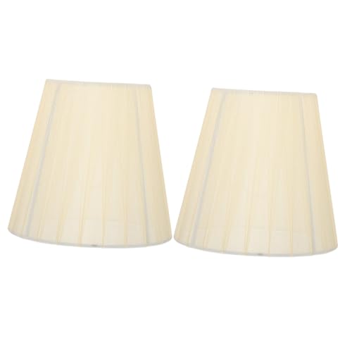 FUTUREORYY 2 Stück Transluzenter Lampenschirm aus Feinem Gauze Clip lichtabdeckung für Wand Decken Stehleuchten Augenschonend Passend Einfach zu Montieren Beige von FUTUREORYY