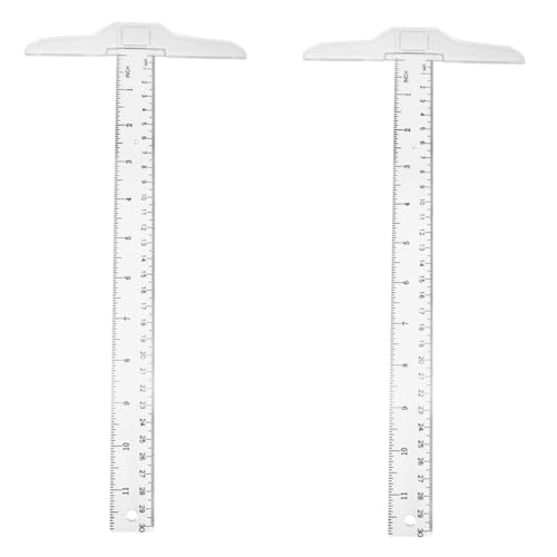 FUTUREORYY 2 Stück Transparentes T Form Lineal mit Doppelseitiger Messleiste Präzises Zeichnen und Messen Student Design Lineal für Schule Büro und Künstler Langlebig und Praktisch FUTUREORYY 2 Stück Transparentes T Form Lineal mit Doppelseitiger Messleiste Präzises Zeichnen und Messen Student Design Lineal für Schule Büro und Künstler Langlebig und Praktisch von FUTUREORYY