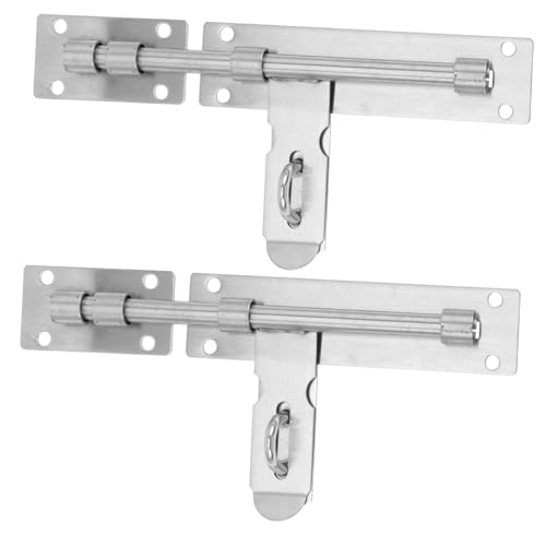 FUTUREORYY 2 Stück Türschieber Robuster Türriegel mit Glattem Schiebemechanismus Langlebiger Türverriegelungslatch für Holz und Gartentüren Sicherer Türschlossriegel für Zuhause und Zaun von FUTUREORYY