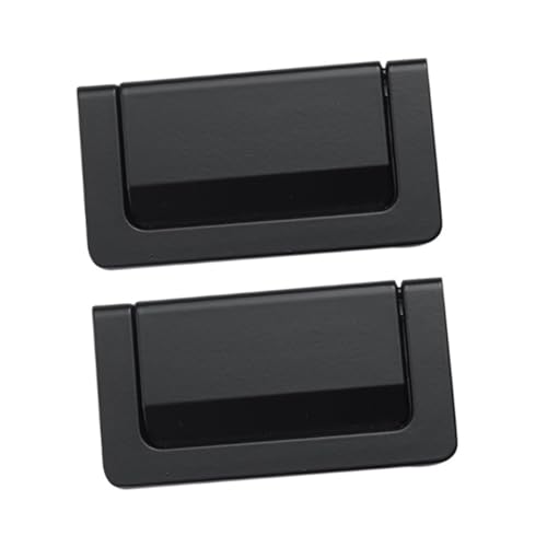 FUTUREORYY 2 Stück Unsichtbare Möbelgriffe aus Zinklegierung Stabiles Eingebettetes Design Praktischer Schrankgriff ohne Bohren Einfacher Einbau Passend für Kleiderschränke von FUTUREORYY