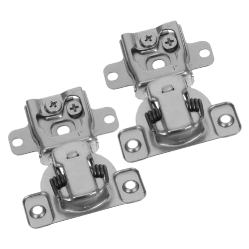 FUTUREORYY 2 Stück Verdecktes Scharnier für Küchenschränke Metall Falt Innenanschlagsscharnier mit Dämpfung Geräuschloser Soft close Mechanismus Elegante Platzsparende Eckschrank hardware von FUTUREORYY