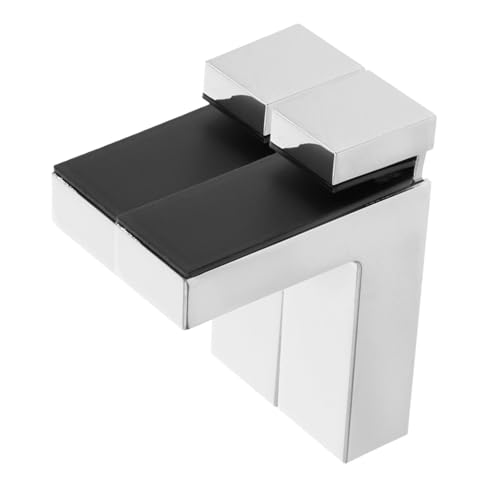 FUTUREORYY 2 Stück Verstellbare Glasregalhalter Stabile Wandhalterung für Dicke Glas und Holzregale Robuste Einfach Montierbare Klemmhalter für Schwimmende Regalböden von FUTUREORYY