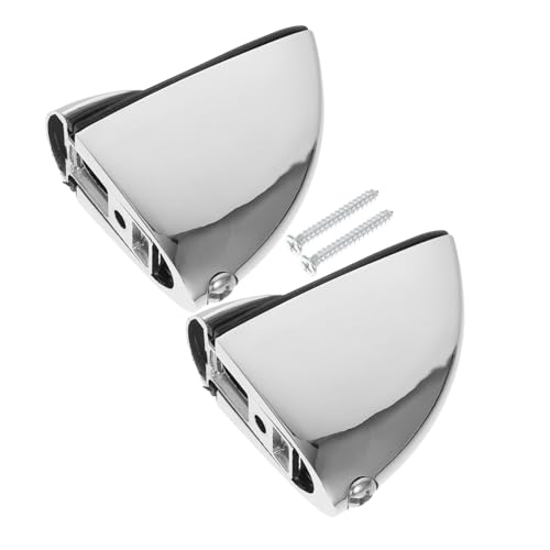 FUTUREORYY 2 Stück Zinklegierung Glas Regalhalter Verstellbarer Fischmaul Clip für Glas Rostfrei Robust Teiliges Vielseitige Glasstütze für Spiegel und Einlegeböden im Haushalt von FUTUREORYY