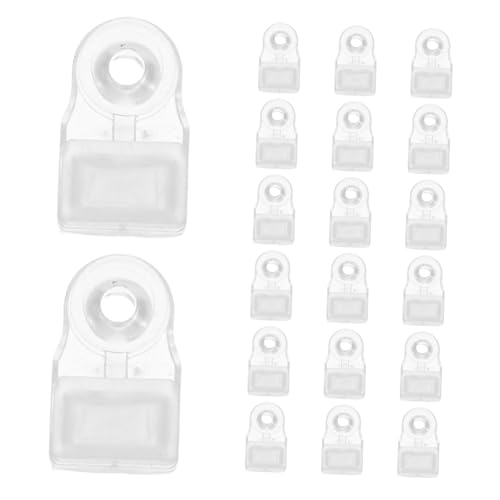 FUTUREORYY 20 Satz Klare Kunststoff Spiegelhalter Clips Rahmenlose Glasclip Halter mit Schrauben für Möbeltüren Wände Bilderrahmen Robuste Transparente Spiegelbefestigung für Schränke von FUTUREORYY