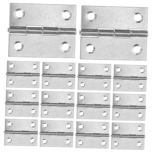 FUTUREORYY 20 Stück Teiliges Edelstahl Mini scharnier Loch Ø Robuste Klappscharniere für Schmuckkästchen Holzkisten Schranktüren Präzise Verarbeitung Vielseitig Einsetzbar Geräuscharm von FUTUREORYY