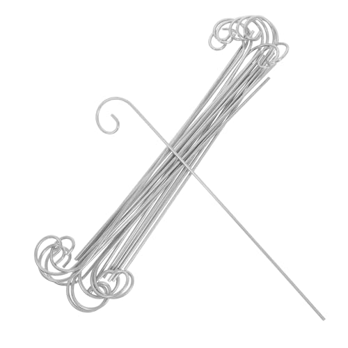 FUTUREORYY 20 Stück Teiliges Gartenstecker aus Metall mit Schäferhaken Wetterfeste Pflanzenetikettenhalter für Blumen Gemüse und Garten Vielseitig Einsetzbar für Pflanzenmarkierungen und von FUTUREORYY