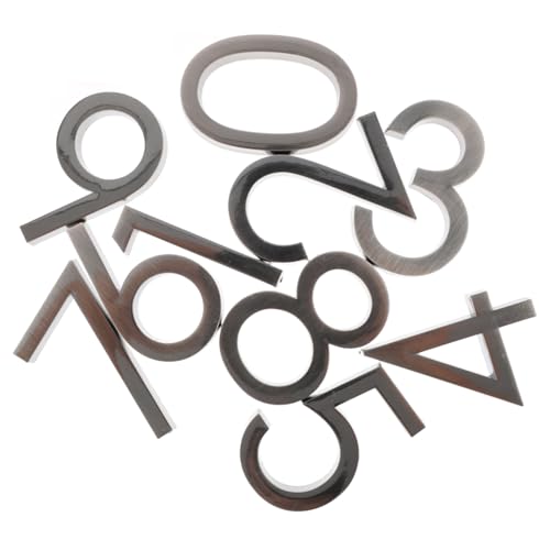 FUTUREORYY 20 Stück Teiliges Hausnummernschild aus Gebürstetem Edelstahl Selbstklebende Wetterfeste Zahlenaufkleber für Tür Briefkasten Hotelzimmer und Außenbereich Modernes Design ohne FUTUREORYY 20 Stück Teiliges Hausnummernschild aus Gebürstetem Edelstahl Selbstklebende Wetterfeste Zahlenaufkleber für Tür Briefkasten Hotelzimmer und Außenbereich Modernes Design ohne von FUTUREORYY