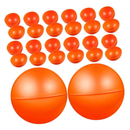 FUTUREORYY 20 Stück Teiliges Kunststoff losbälle Ø Orange für Gruppenaktivitäten und Partys Spielerische Event requisiten ohne Zusatzgerät für Gewinnspiele und Bingo spiele von FUTUREORYY