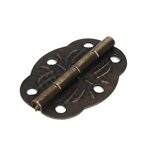 FUTUREORYY 20 Stück Teiliges Mini Box Butt Scharniere aus Langlebigem Eisen in Bronze Vintage Stil Geeignet für Schmuckkästen Modellbau Aufbewahrungsboxen und Bastelprojekte von FUTUREORYY