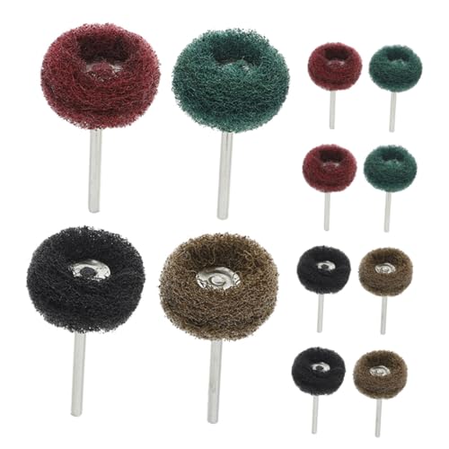 FUTUREORYY 20 Stück Teiliges Polierscheiben Bohrmaschine Langlebige Scouring pad polieraufsätze Vielseitig für Metallpolitur Kratzerentfernung Kompakt und Tragbar für DIY und Profis von FUTUREORYY
