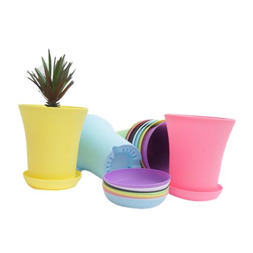 FUTUREORYY 20 Stück Teiliges Runde Pflanzuntersetzer aus Kunststoff Robuste und Schlagfeste Sukkulenten Topfablage für Balkon Garten Schützt Oberflächen vor Wasser und Erde Zufällige Farbe FUTUREORYY 20 Stück Teiliges Runde Pflanzuntersetzer aus Kunststoff Robuste und Schlagfeste Sukkulenten Topfablage für Balkon Garten Schützt Oberflächen vor Wasser und Erde Zufällige Farbe von FUTUREORYY