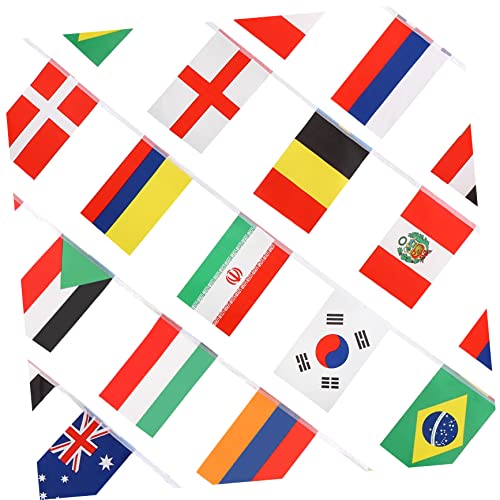 FUTUREORYY 200 Stück Schnur WM-String-Flagge Partydekorationen internationales Flaggenbanner kleine Länderflaggen Internationale Weltflaggen Bunting-Flaggen-Banner Polyester FUTUREORYY 200 Stück Schnur WM-String-Flagge Partydekorationen internationales Flaggenbanner kleine Länderflaggen Internationale Weltflaggen Bunting-Flaggen-Banner Polyester von FUTUREORYY