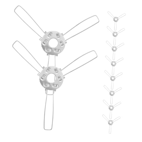 FUTUREORYY 24 Stück Teiliges Lampenschirm federclip Stabile Clips für Lampenfassung Einfache Montage Geeignet für Rattan Holz Glaslampenschirme Silberfarbene DIY Lampenhalterung von FUTUREORYY