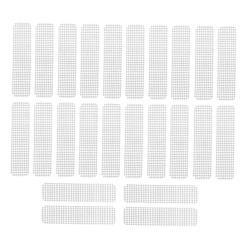 FUTUREORYY 25 Stück Teiliges Fliegengitter Reparaturset Selbstklebend Langlebiges Fiberglas mesh Frei Zuschneidbar Atmungsaktiv für Fenster Türen Zelte und Moskitonetze Effektiver von FUTUREORYY