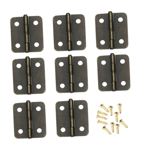 FUTUREORYY 250 Stück Teiliges Mini metallscharnier Schrauben Verschleißfestes Abgerundetes Fillet eisen scharnier für Schmuck Kleine Boxen Selbstschließend Vielseitig Einsetzbar von FUTUREORYY