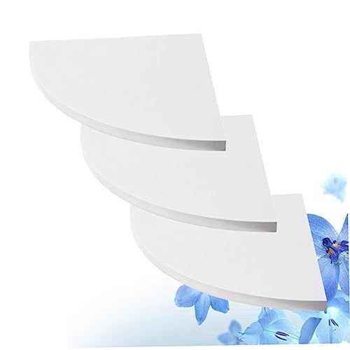 FUTUREORYY 3stücke Schwebende Eckregale Zur Wandmontage Abgerundete Hängeregale Set Für Bücher Und Deko Wandregale Für Schlafzimmer Und Büro von FUTUREORYY