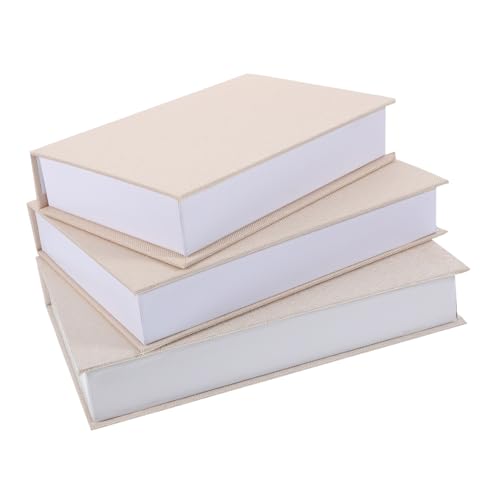 FUTUREORYY 3 Stück Faux Book Box Leinenstoff Aufbewahrungsbox Bücherregal Dekoration Vielseitige Deko Bücher Aufbewahrung Für Büro Wohnzimmer Home Office FUTUREORYY 3 Stück Faux Book Box Leinenstoff Aufbewahrungsbox Bücherregal Dekoration Vielseitige Deko Bücher Aufbewahrung Für Büro Wohnzimmer Home Office von FUTUREORYY