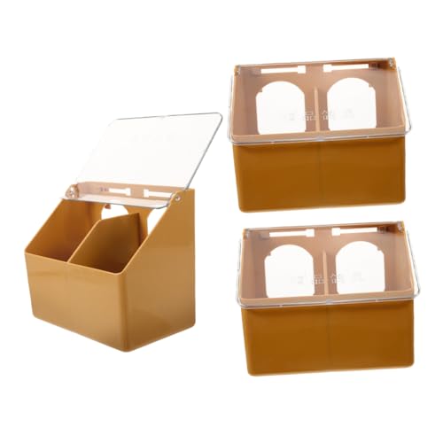 FUTUREORYY 3stücke Hängbarer Vogel-futterspender Mit Zwei Fächern Multifunktionale Futterbox Für Papageien Und Andere Vögel Für Käfige Und Bäume von FUTUREORYY