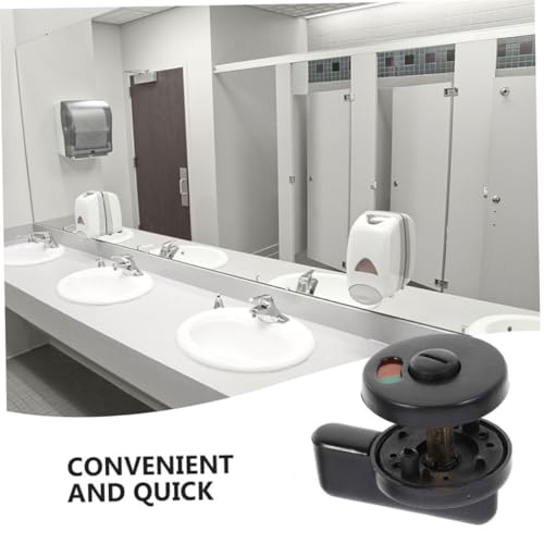 FUTUREORYY 3 Stück Teiliges Privacy Lock mit Klarer Belegt Frei Anzeige Schlüsselloses Riegelschloss für Badezimmer Toilettentüren Benutzerfreundlich und Schnell Bedienbar für Öffentliche von FUTUREORYY