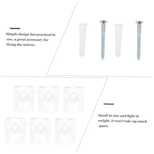 FUTUREORYY 30 Sätze Transparente Kunststoff Glashalter Clips zur Spiegel Glasregalbefestigung Rostfrei Wasserfest Stabile Montageclips für Badezimmer Hotel und Haarsalon FUTUREORYY 30 Sätze Transparente Kunststoff Glashalter Clips zur Spiegel Glasregalbefestigung Rostfrei Wasserfest Stabile Montageclips für Badezimmer Hotel und Haarsalon von FUTUREORYY