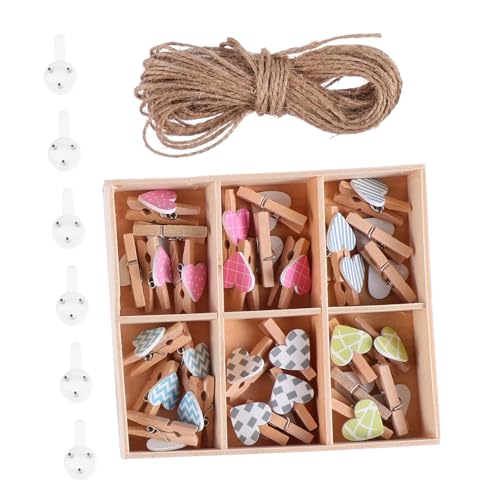 FUTUREORYY 30 Stück Teiliges Herzförmige Mini Holzklammern für Fotos DIY Fotowanddekoration mit Starkem Federmechanismus Vielseitige Bastel und Büroklammern Farbenfrohe Holzclips für FUTUREORYY 30 Stück Teiliges Herzförmige Mini Holzklammern für Fotos DIY Fotowanddekoration mit Starkem Federmechanismus Vielseitige Bastel und Büroklammern Farbenfrohe Holzclips für von FUTUREORYY