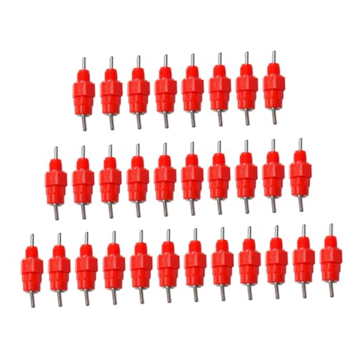 FUTUREORYY 30 Stück Teiliges Hühner tränkeset aus Langlebigem und Praktischer Automatischer Geflügel wasserspender mit Robustem Trinknippel Einfach zu Reinigen für Bodenhaltung und von FUTUREORYY